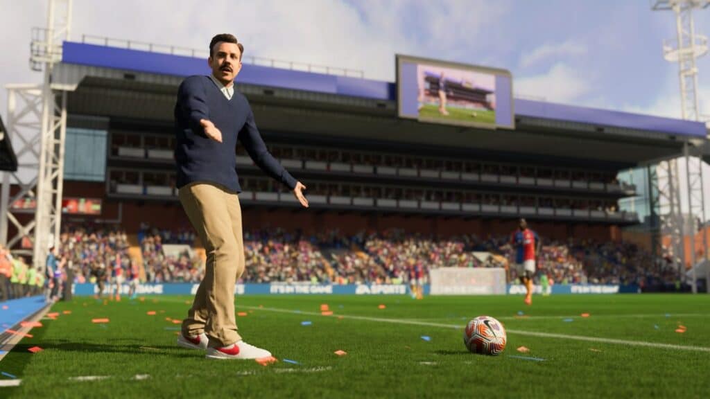 ted lasso on the sidelines in fifa 23