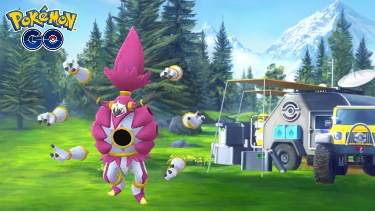 Hoopa in its Unbound form in Pokemon Go