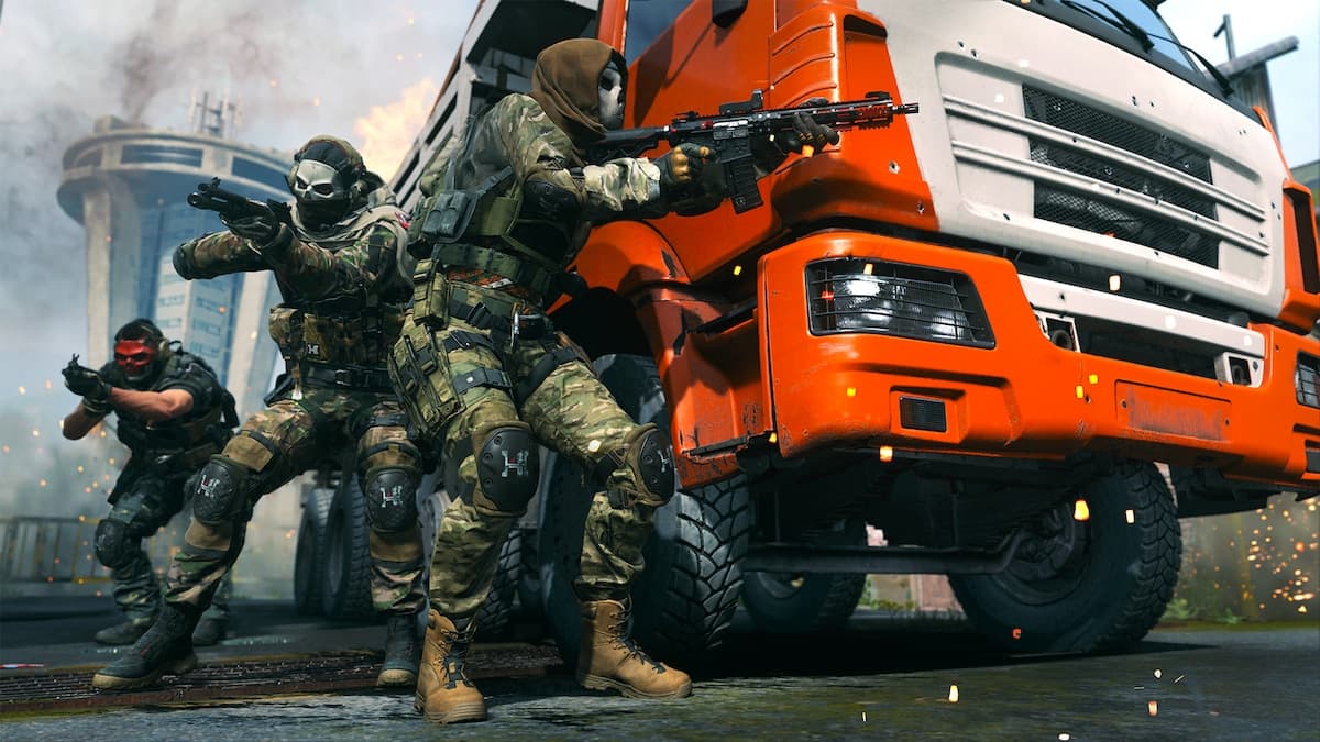 Modern Warfare 2 Operators beside a truck