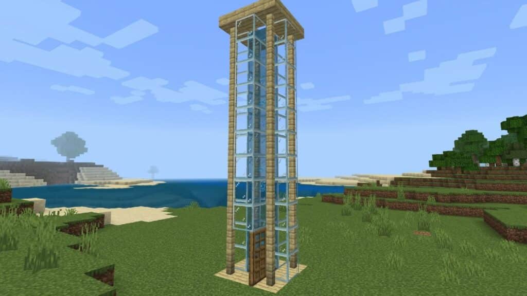A water elevator with a single column