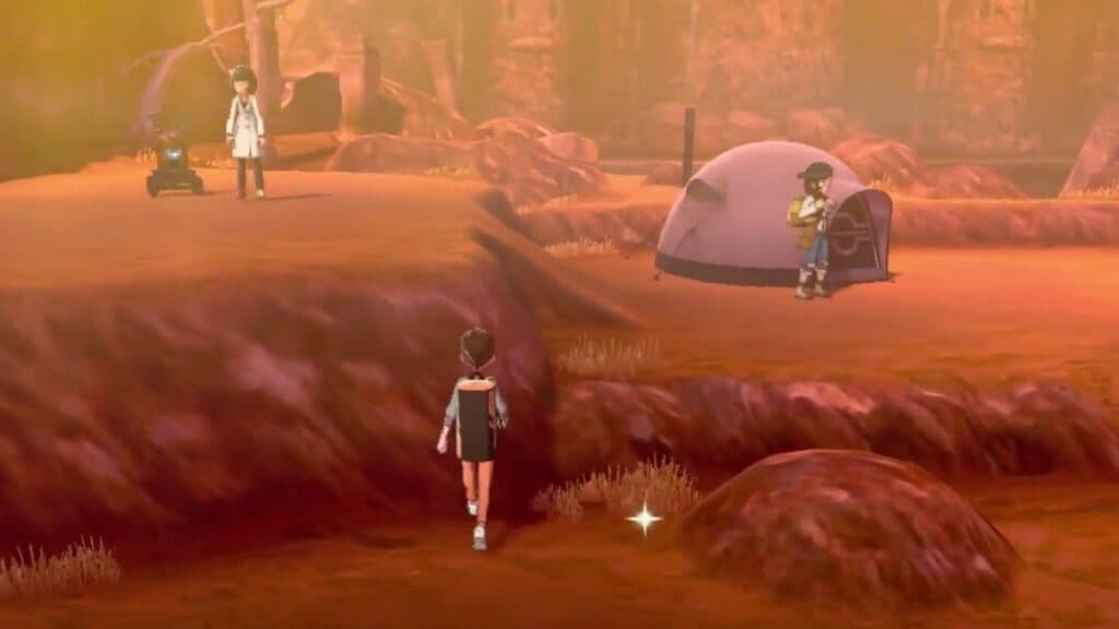 Pokemon camp in Sword and Shield where players can get fossils 