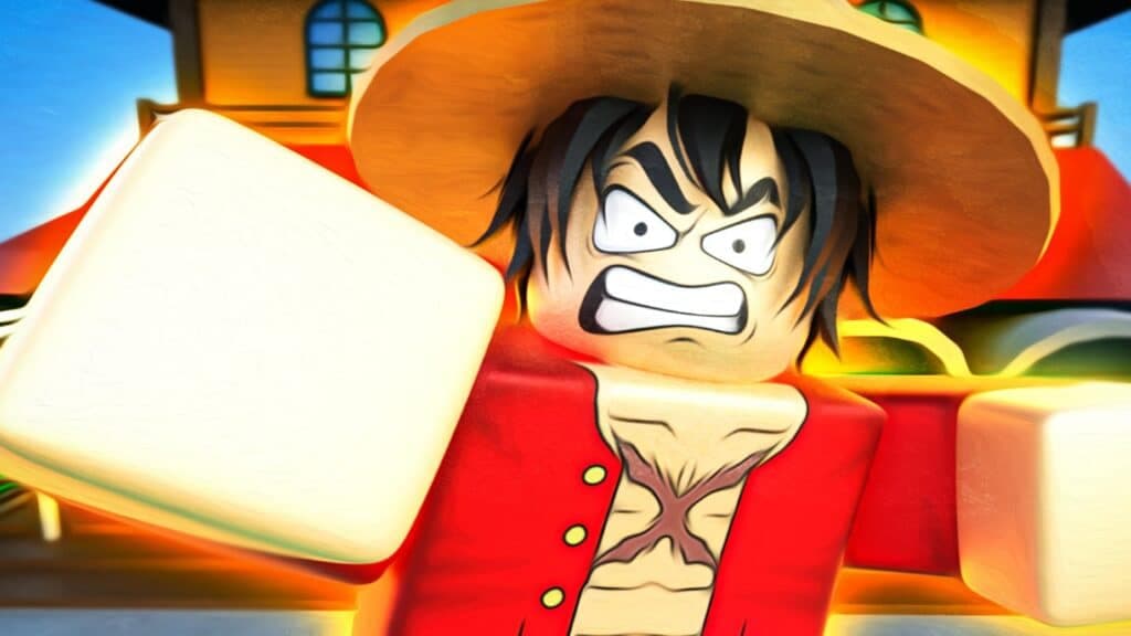 Luffy from One Piece raging in Anime Clone Tycoon