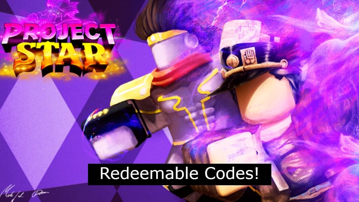 Redeemable codes for Roblox's Project Star