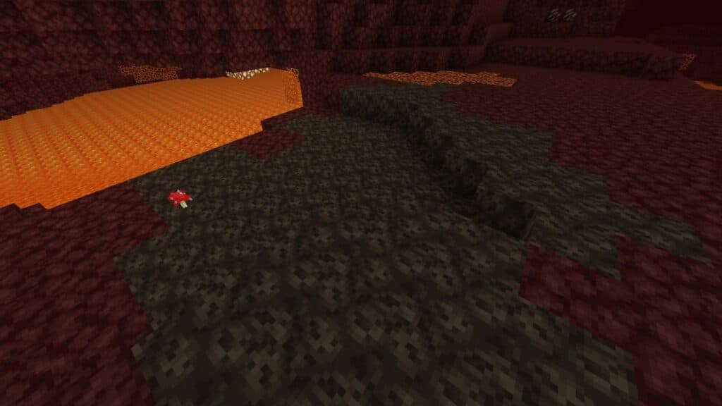 Soul Sand in Minecraft's Nether.