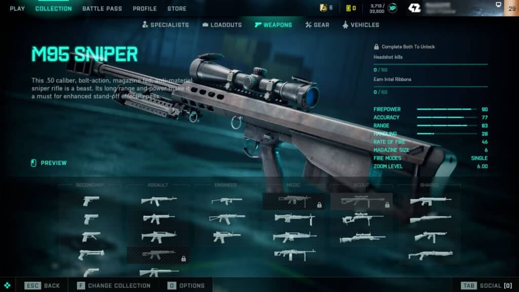 Unlock M95 Sniper in Battlefield 2042 Portal