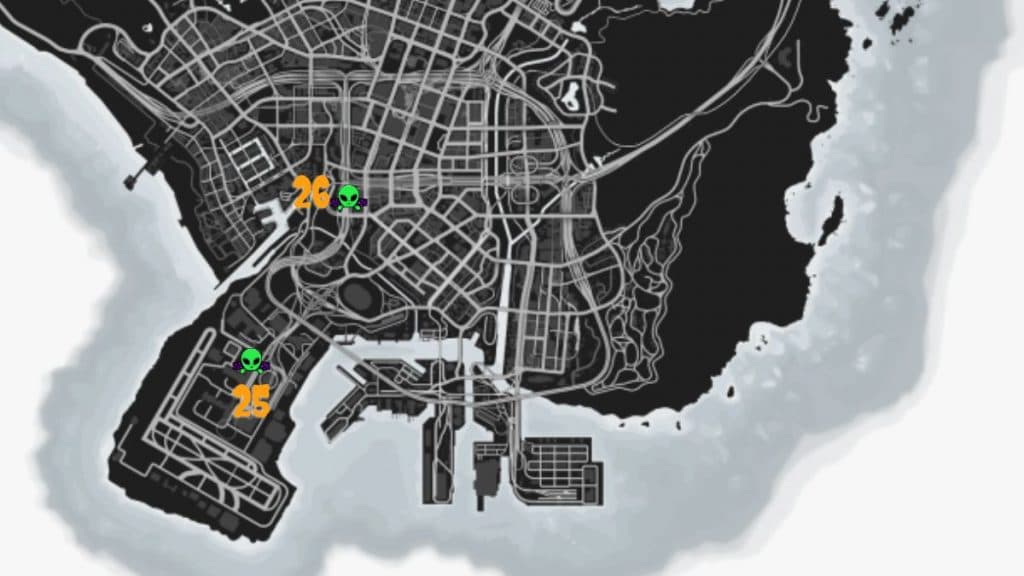UFO locations in GTA Online