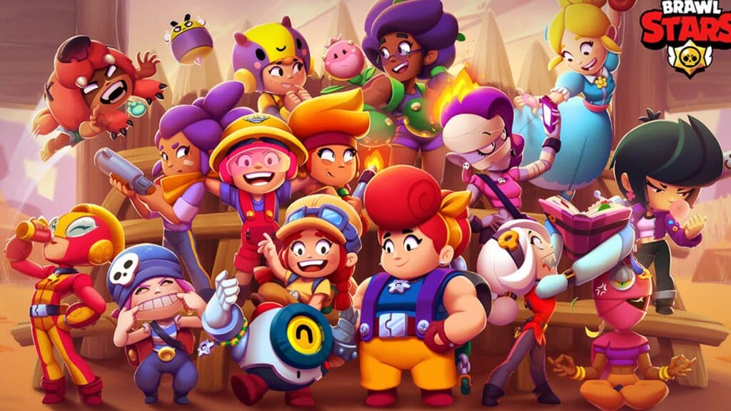 Brawl Stars promo art featuring in-game characters