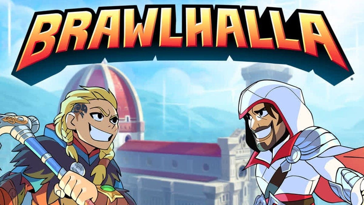 Brawlhalla promo art featuring Ezios from Assassin's Creed