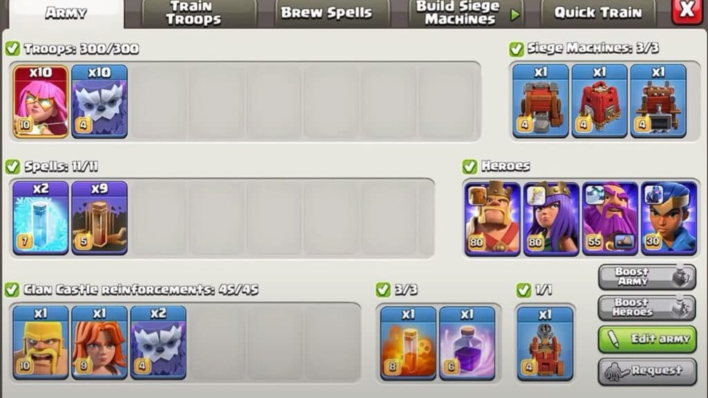Super Archers attack for Town Hall 14