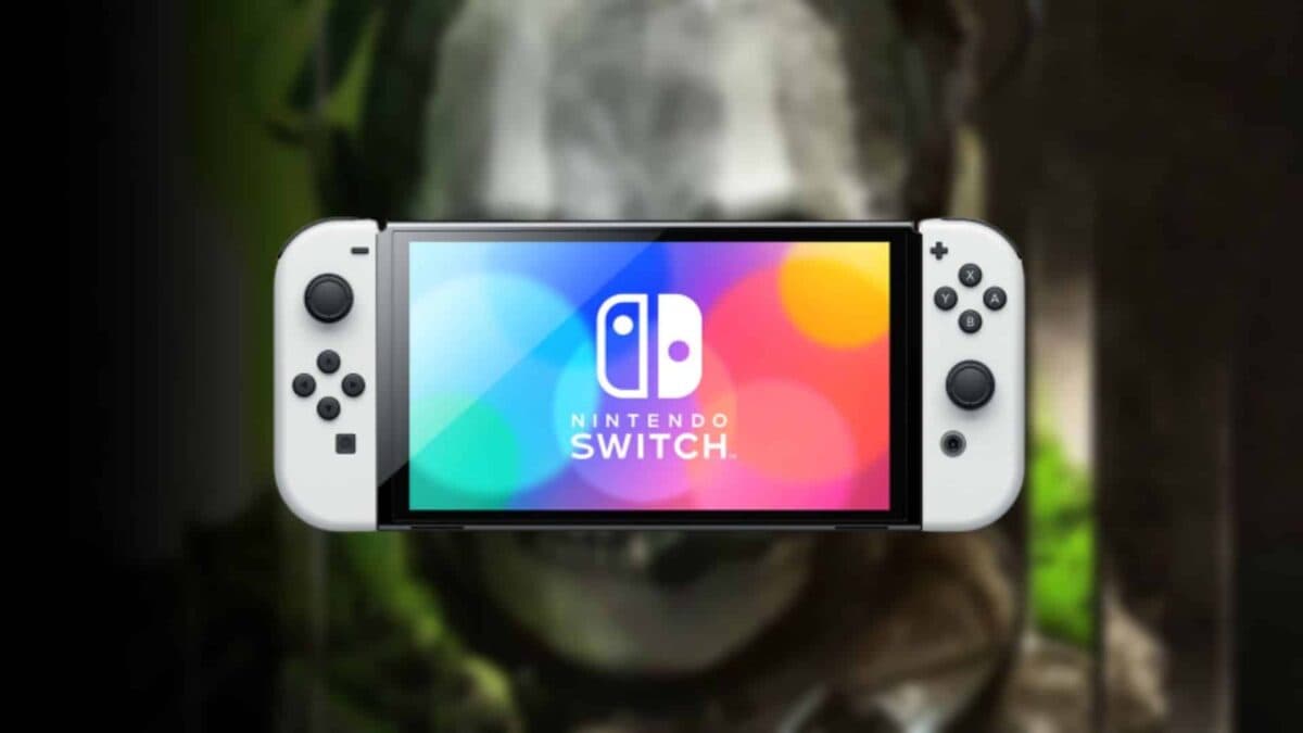 nintendo switch console with cod ghost