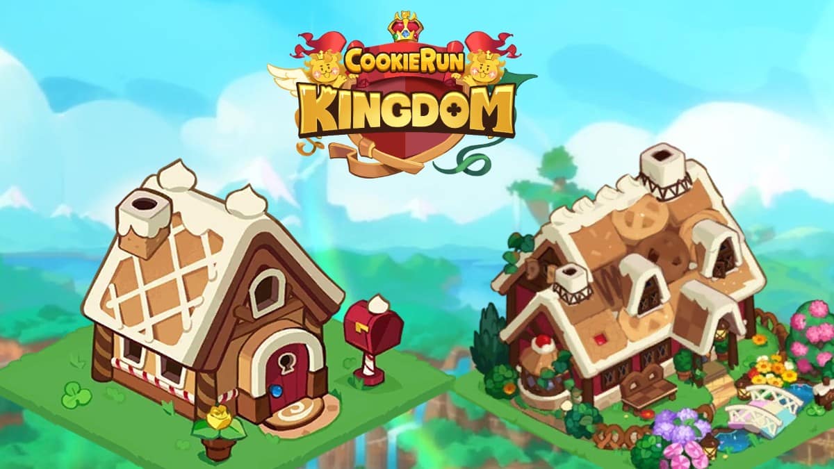 Two Cookie Houses in Cookie Run Kingdom