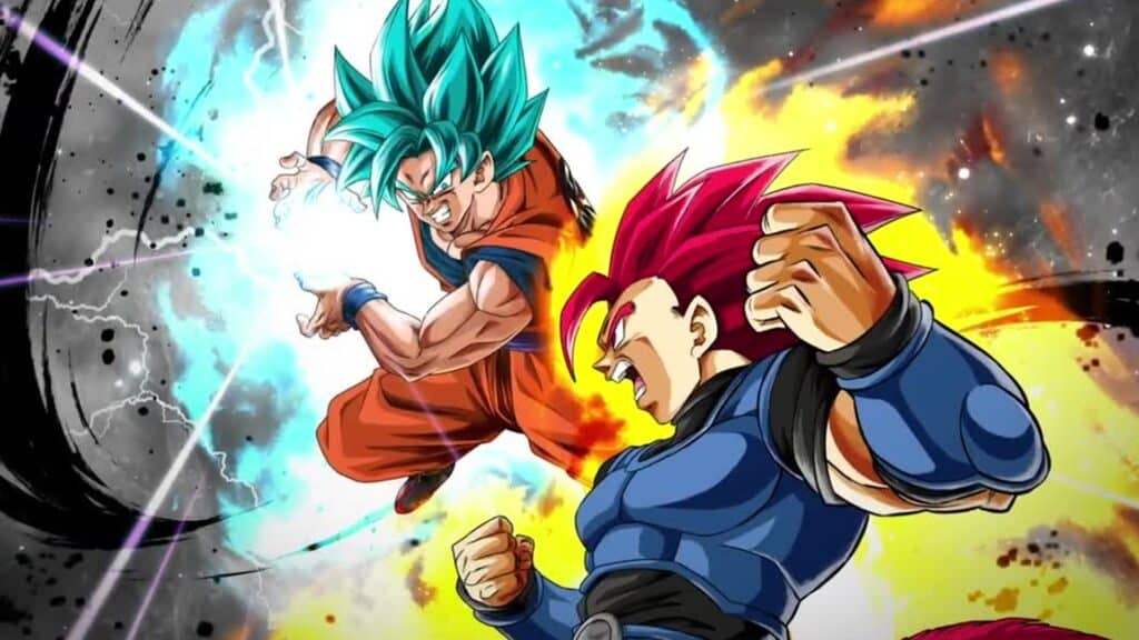 Dragon Ball Z characters fighting each other