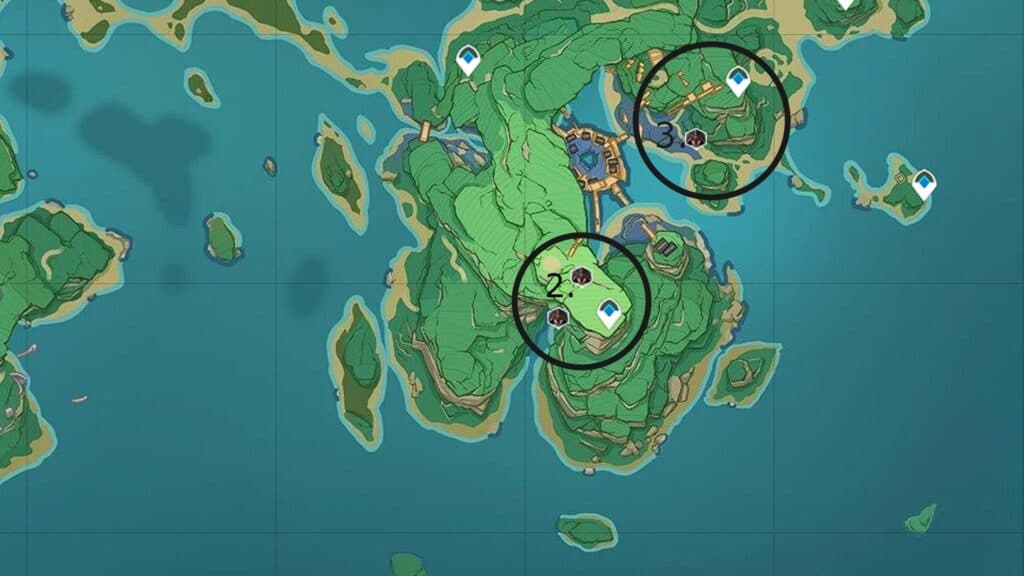 Fatui Agent spawn locations in Inazuma islands