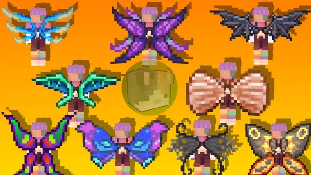Wings texture pack for Minecraft