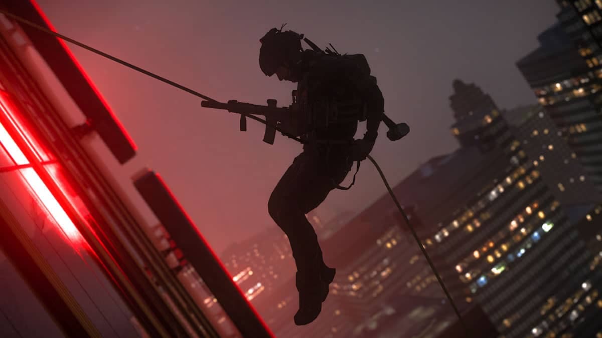 price abseiling in modern warfare 2 campaign