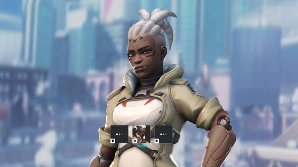 sojourn looking at camera in overwatch 2