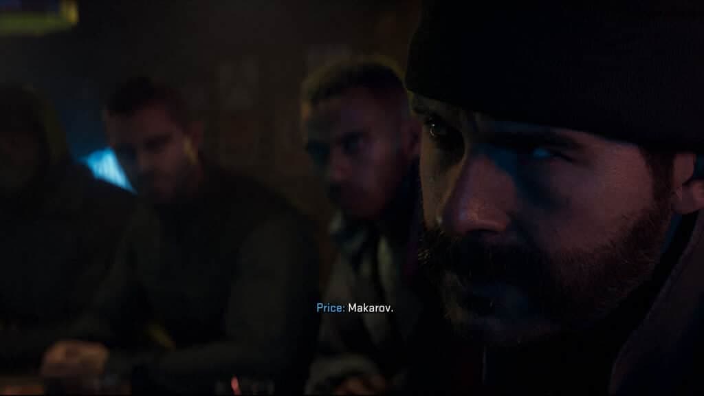 Price telling Laswell about Makarov in Modern Warfare 2 campaign