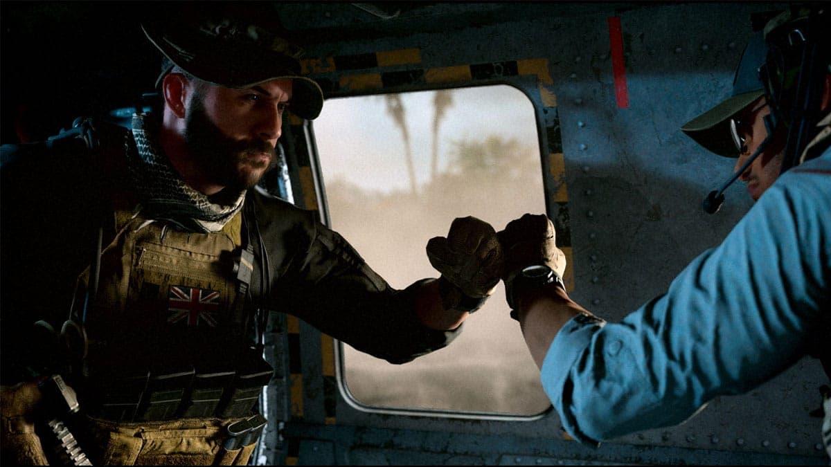 Price and Gaz fistbumping in Modern Warfare 2
