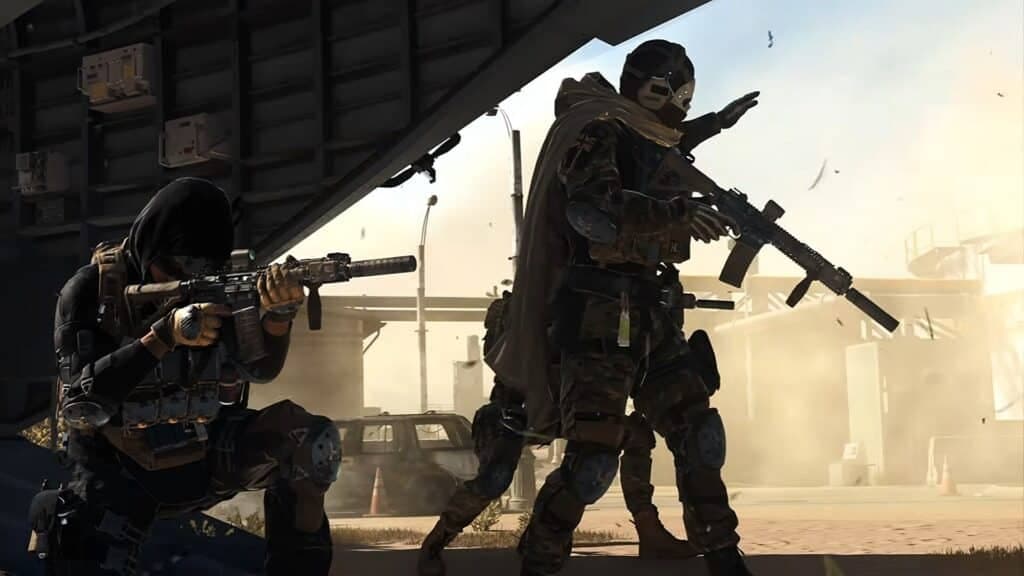 Modern Warfare 2 operators exiting plane