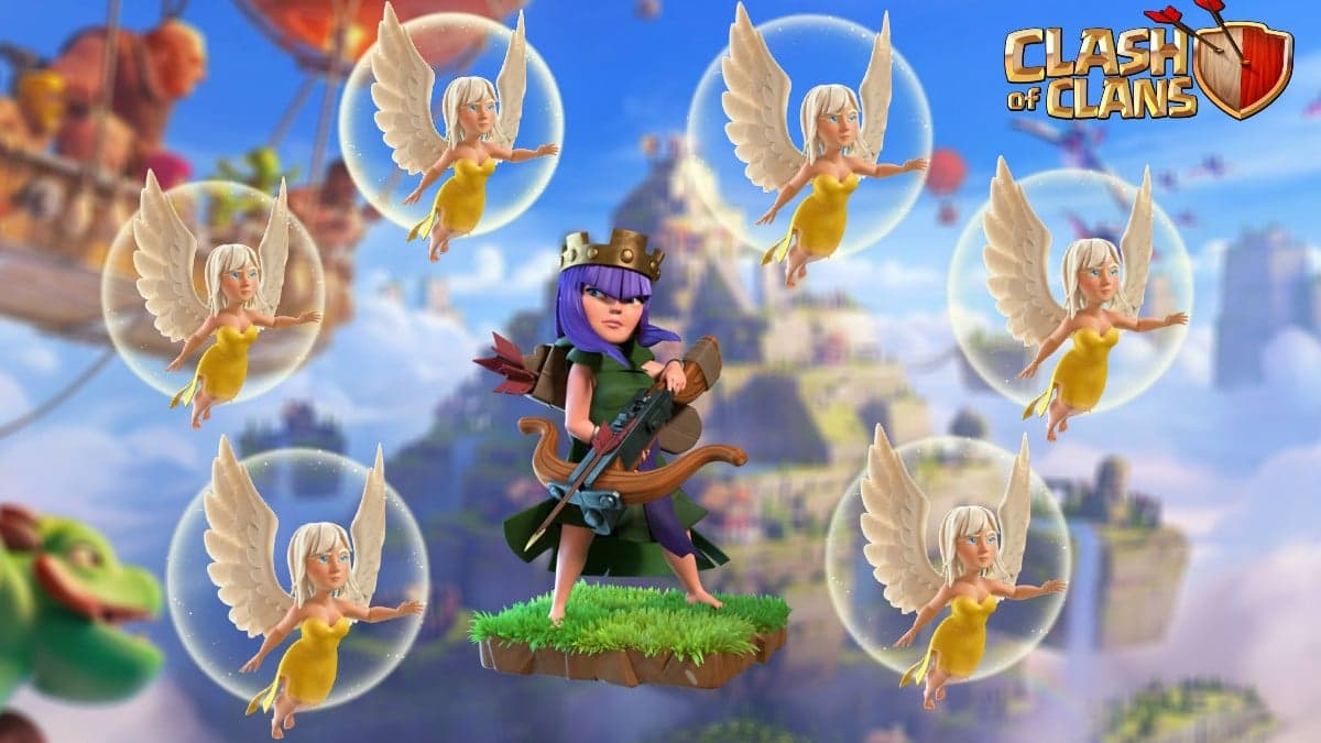Archer Queen and healers in Clash of Clans