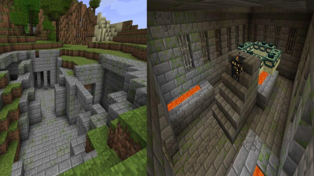 Entrance to a Stronghold and the End Portal