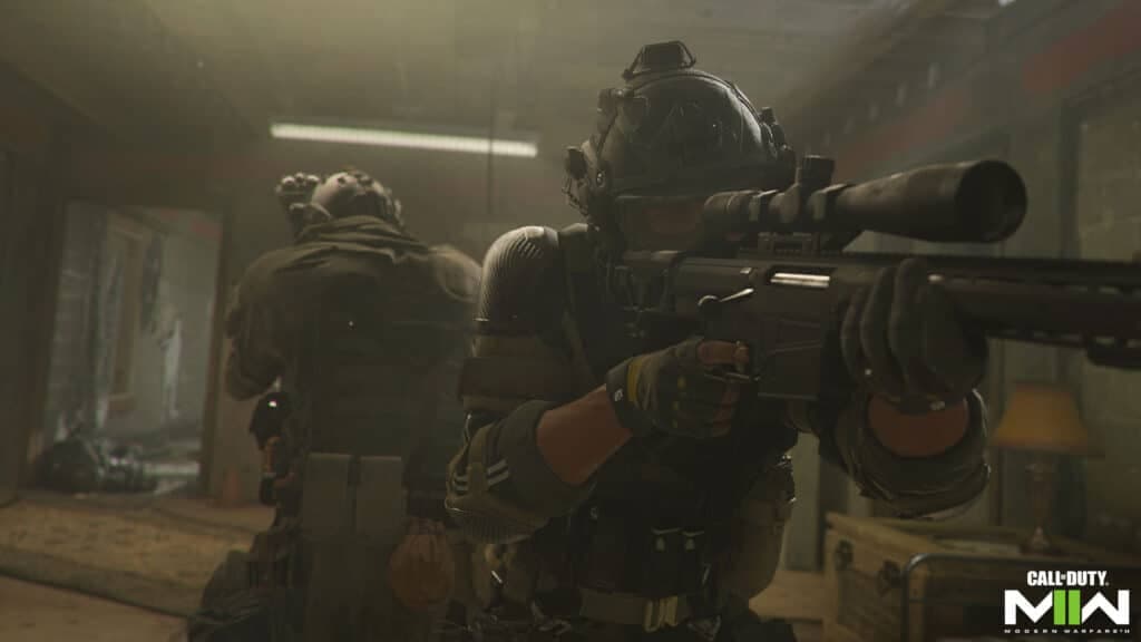 Modern Warfare 2 Operator with Victus XMR sniper rifle