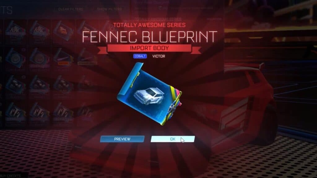 Fennec Blueprint in Rocket League
