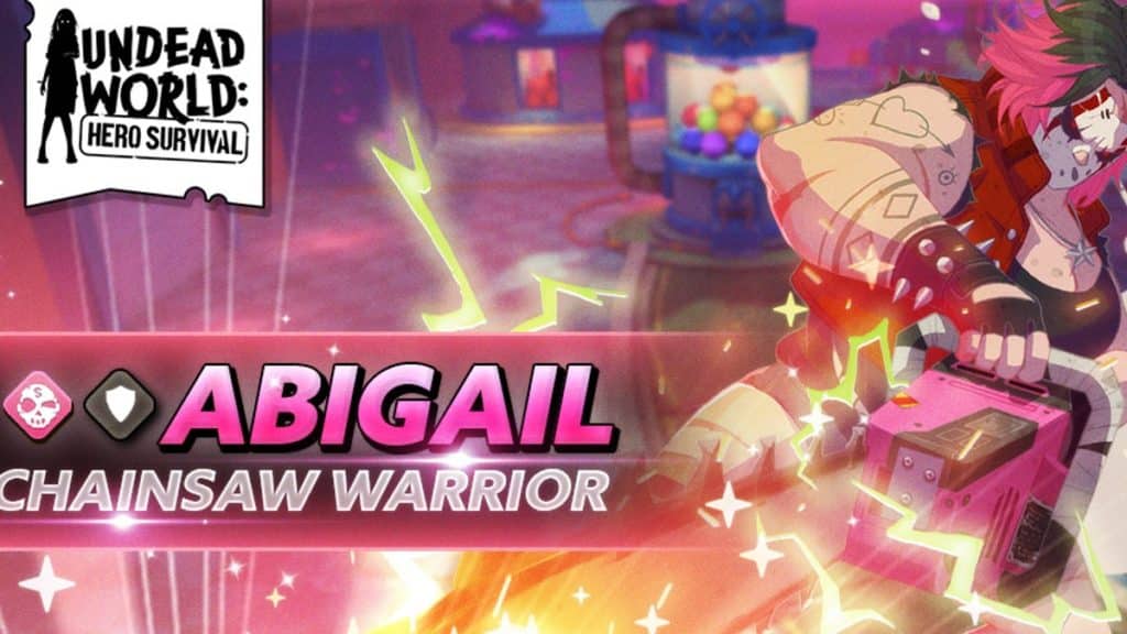 Abigail, the Chainsaw Warrior in Undead World Hero Survival