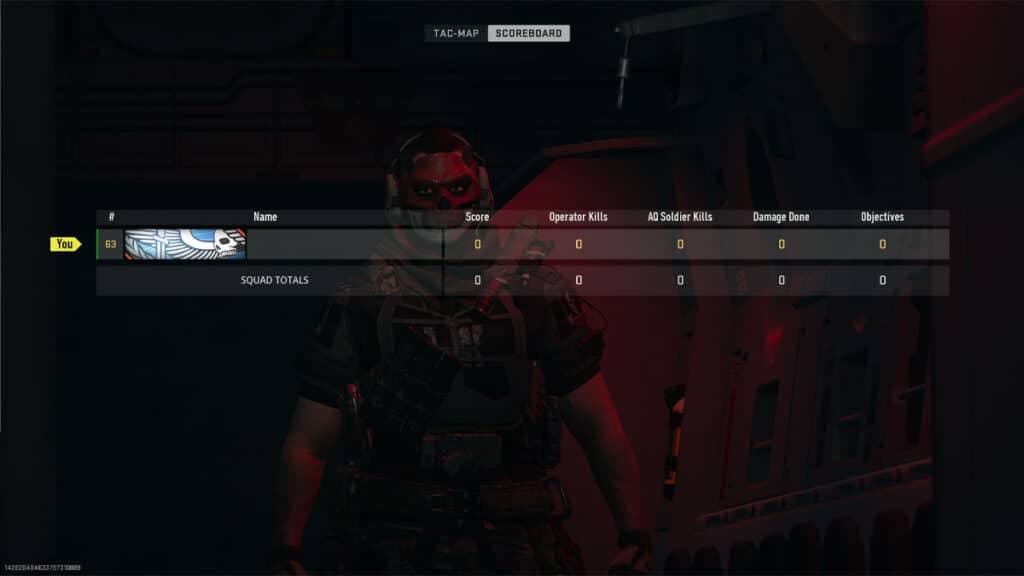 Warzone 2 Scoreboard with AQ Solider Kill
