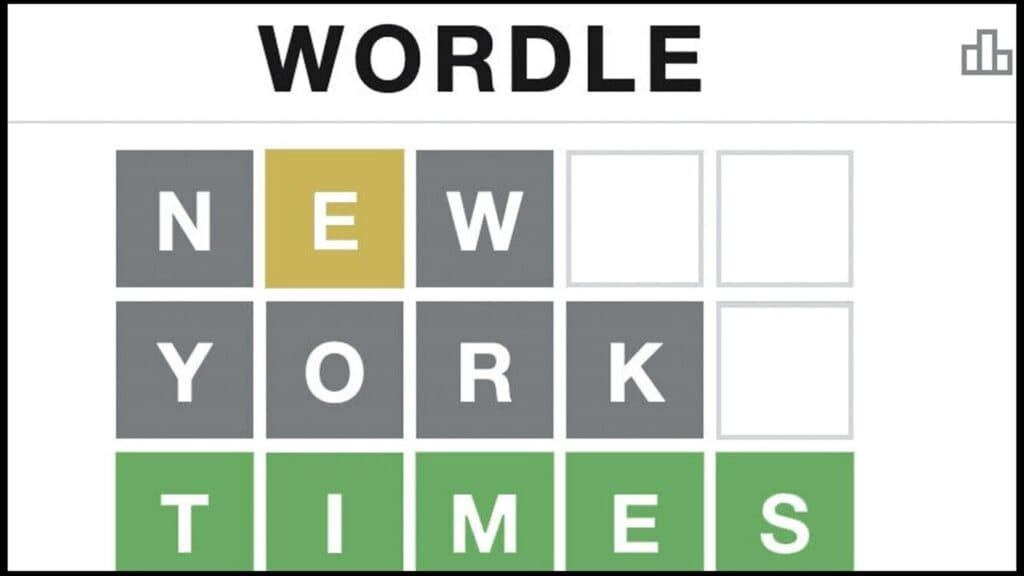 Art by New York Times to promote its acquisition of Wordle
