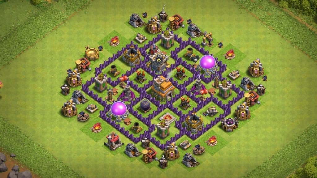 Town Hall 7 base in Clash of Clans.