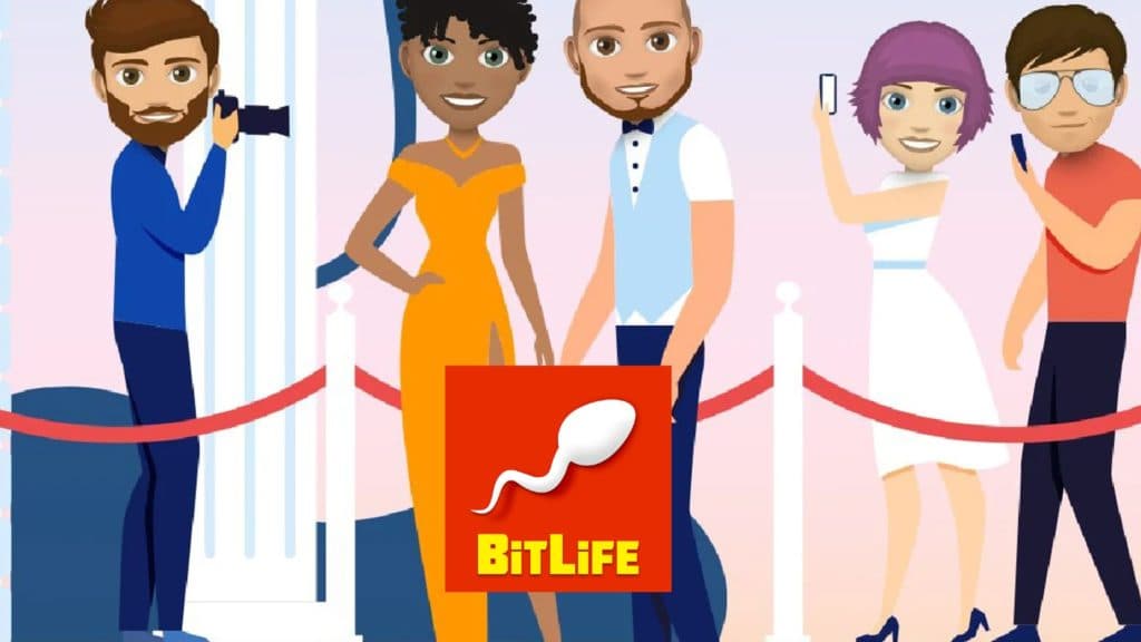 Famous actor surrounded by cameramen in BitLife