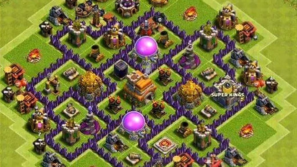 Town Hall 7 base in Clash of Clans