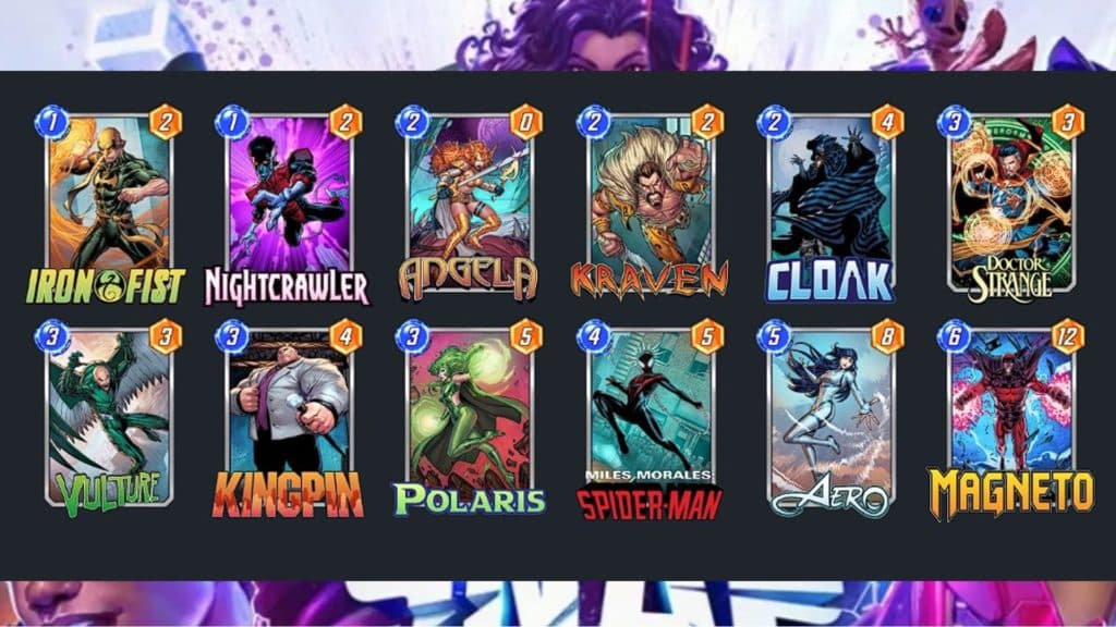 Kingpin Control deck in Marvel Snap