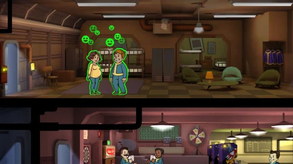 Mating Dwellers in Fallout Shelter