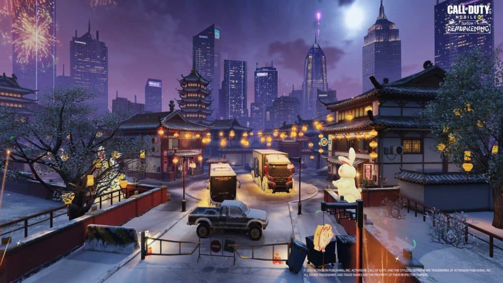 cod mobile lunar new year nuketown year of the rabbit temple