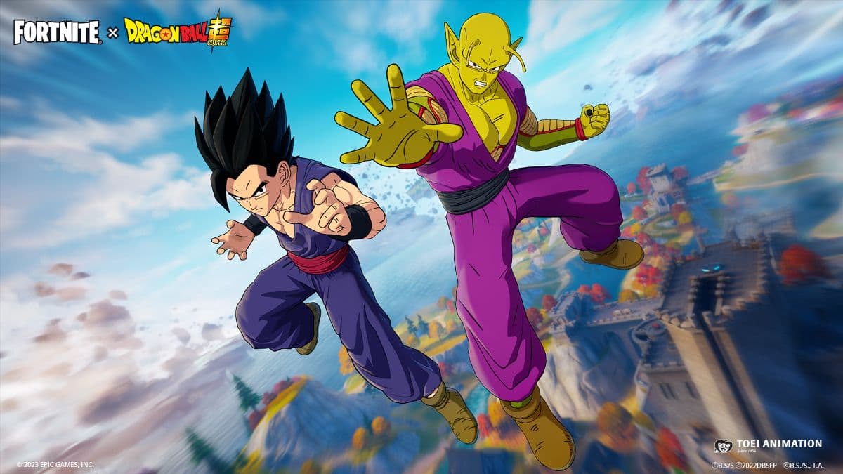 Gohan and Piccolo in Fortnite