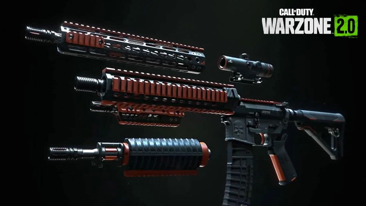 Different M4 barrels in Warzone 2