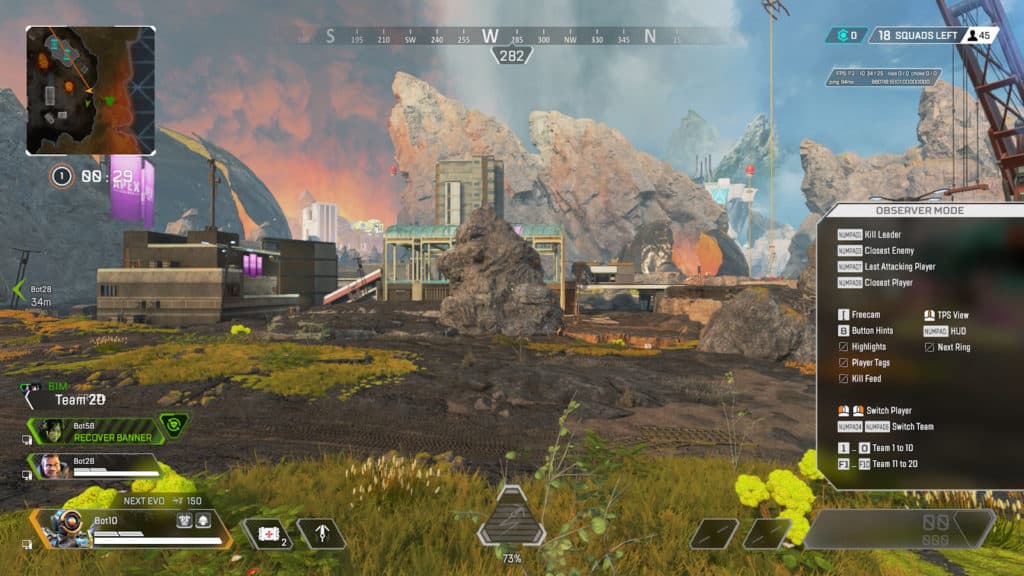 Observer mode in Apex Legends private matches