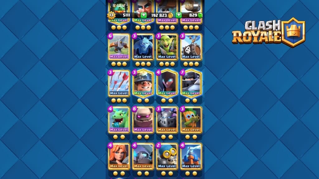 Clash Royale cards with different Star Levels