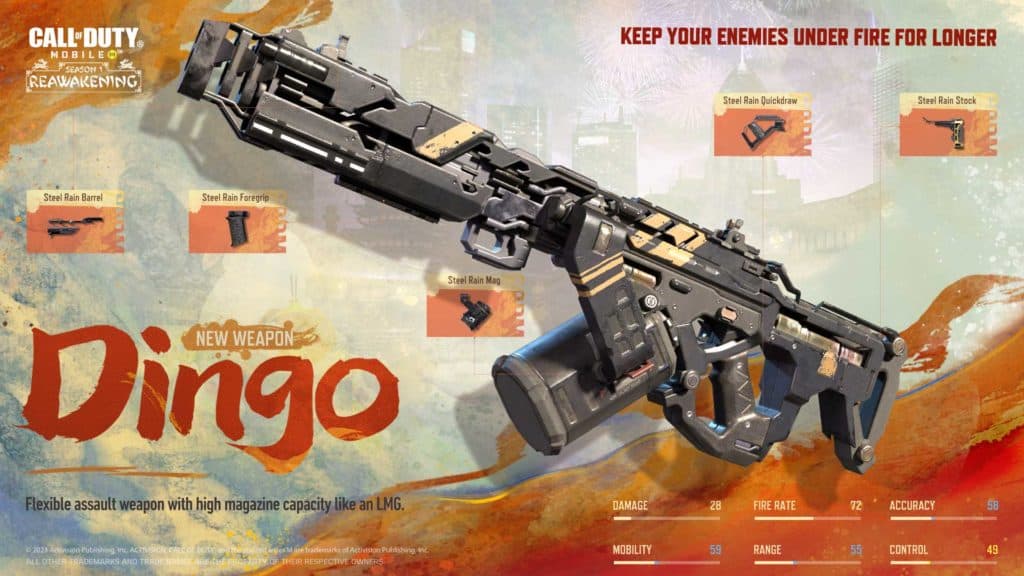 Dingo LMG in Call of Duty Mobile