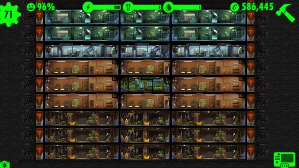 Vault design in Fallout Shelter