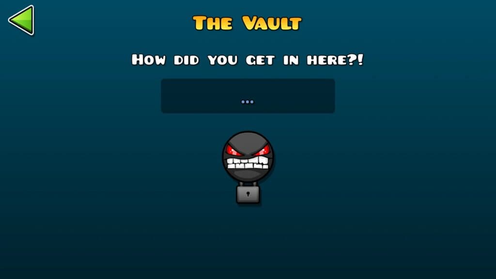 The Vault in Geometry Dash