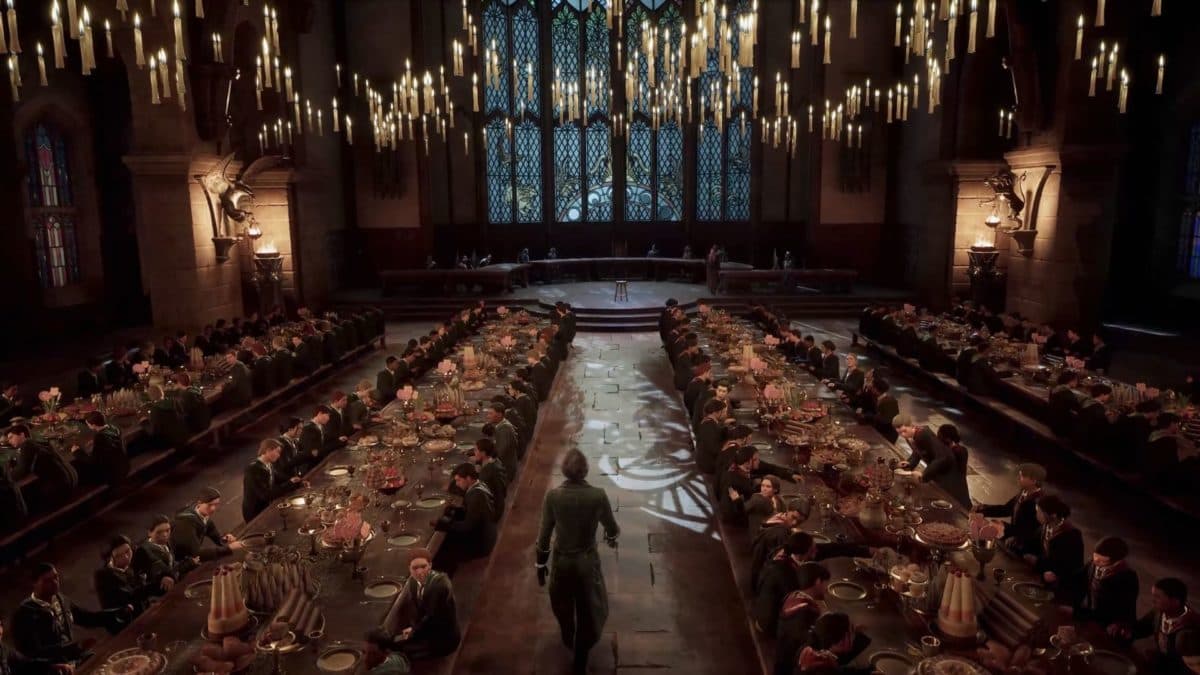 hogwarts legacy students in great hall