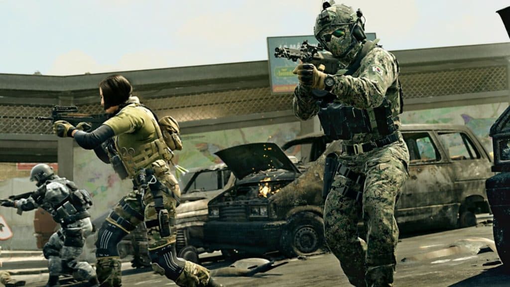 cod mw2 operators moving up as a team