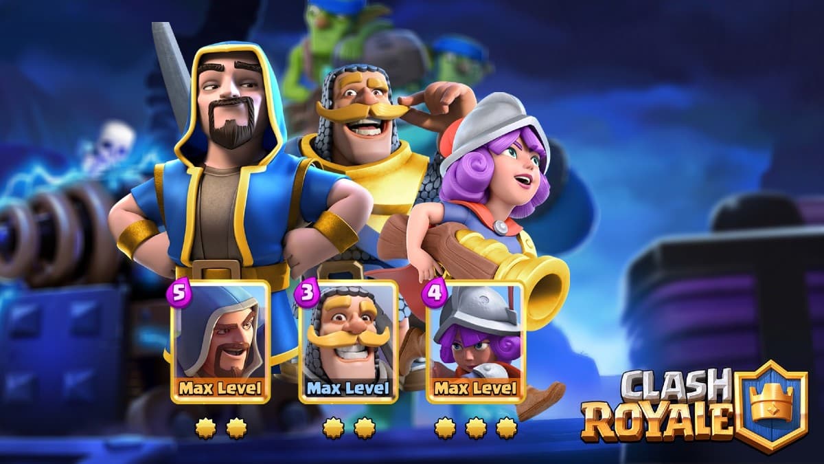 Wizard, Knight, and Musketeer in Clash Royale