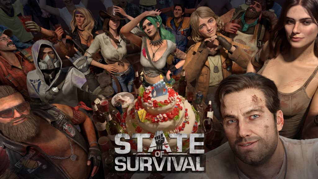State of Survival heroes posing for a picture