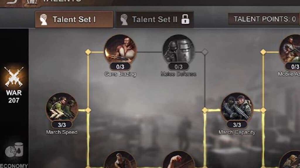 Talent Tree in State of Survival