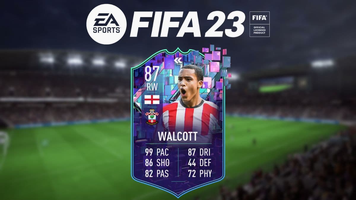 Flashback Walcott card with FIFA 23 logo