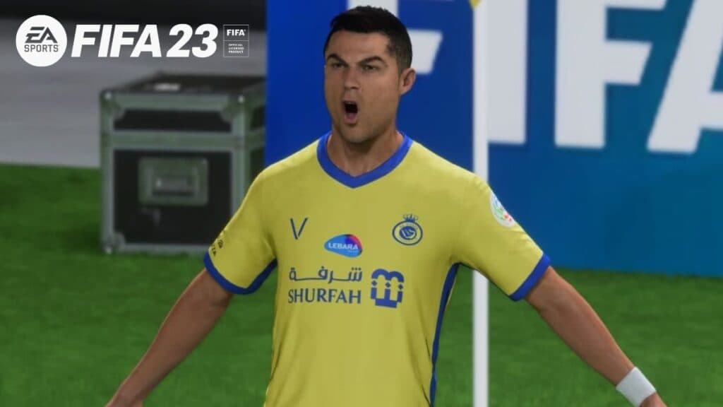 Ronaldo doing Siu in FIFA 23